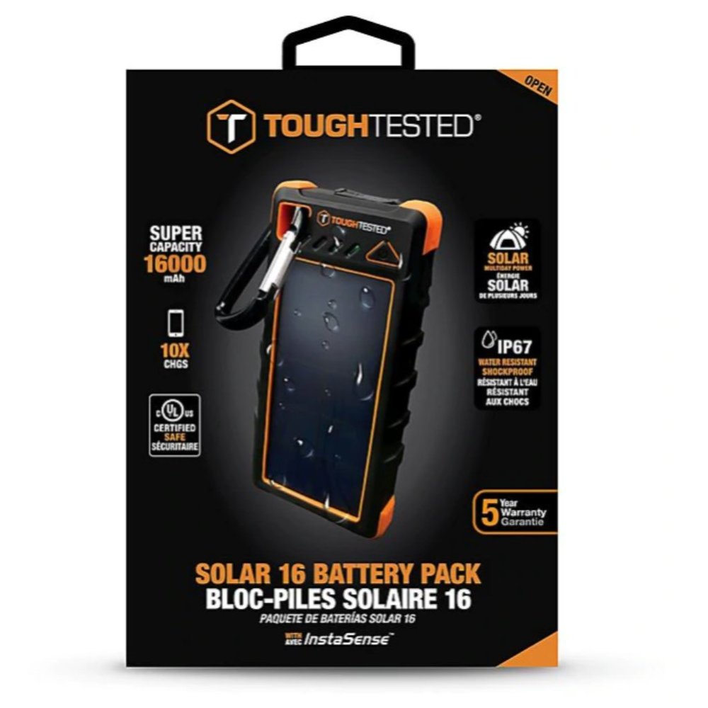NEW ToughTested 8000 mAh Solar Power Bank